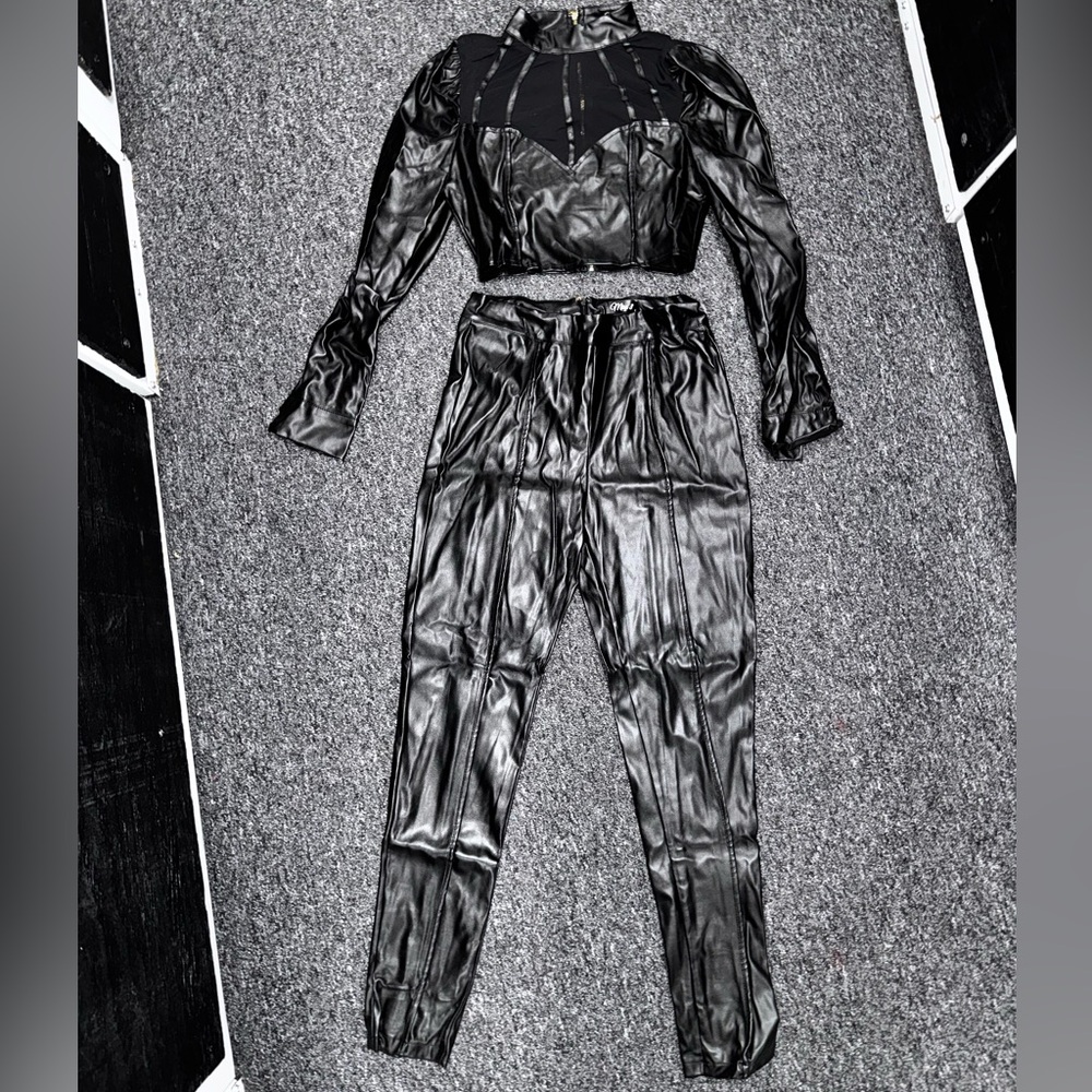Faux leather set